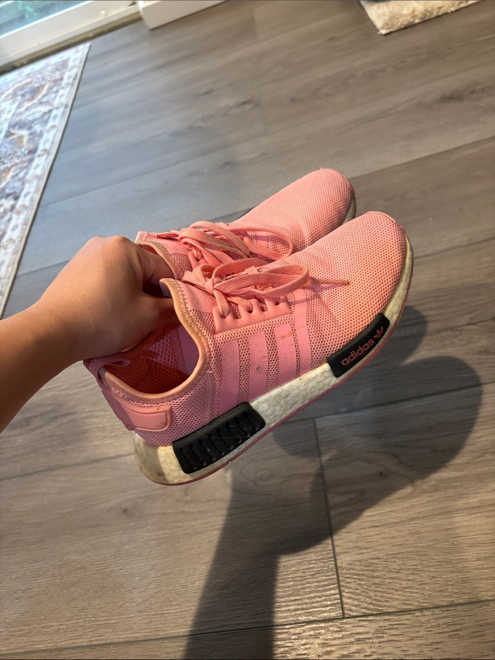 adidas Women's Pink Knit Sneakers